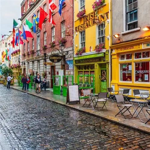 Красочные здания Дублина