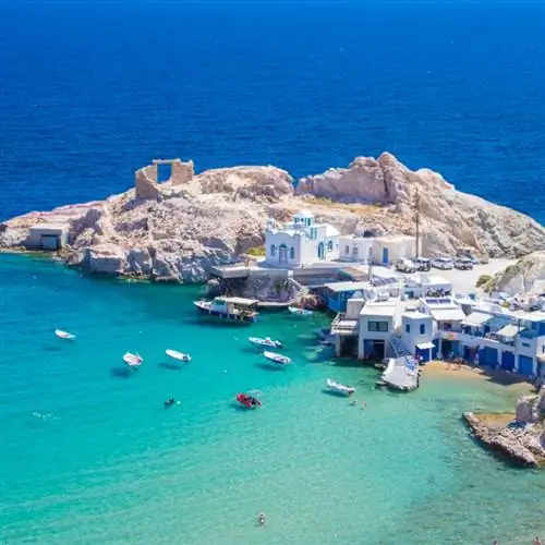 деревня на Милосе, Греция