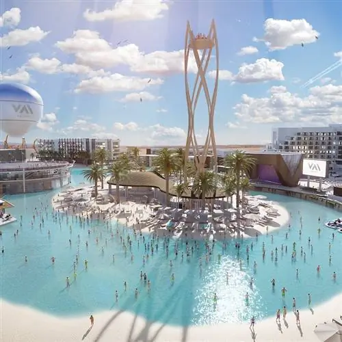 рендеринг бассейна на курорте Вай