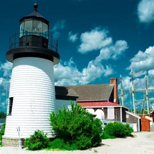 Маяк в Мистик Коннектикут
