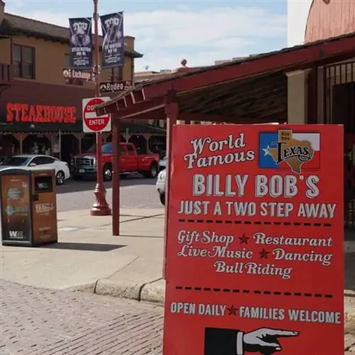 Вывеска Билли Боба в Форт-Уэрте, Техас