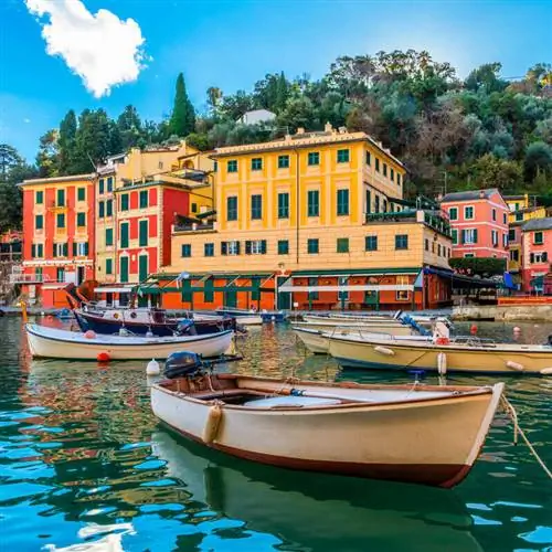 Красочная гавань в Портофино, на Лигурийском море, Северная Италия, Южная Европа