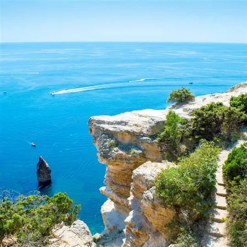 Мыс Фиолент на Крымском полуострове, Украина, на Черном море, Восточная Европа