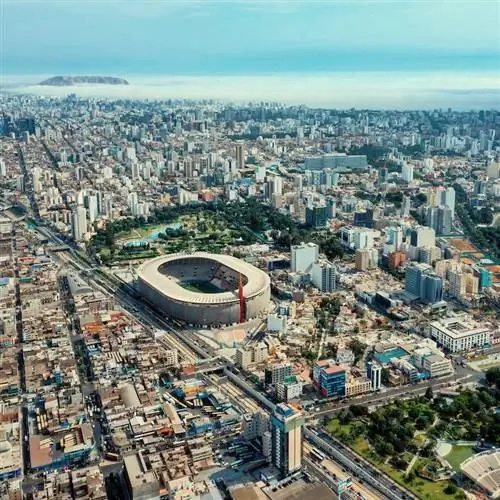 Лима Перу, вид с воздуха