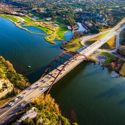 вид с воздуха на Остин Техас