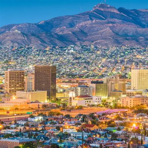 Эль-Пасо - линия горизонта ночью