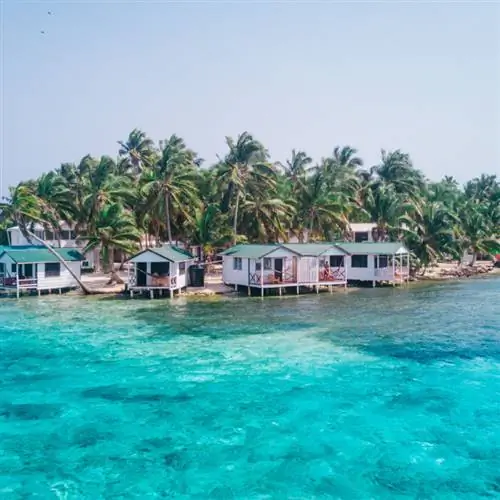 Воздушная антенна Табакко-Кей на барьерном рифе Белиза