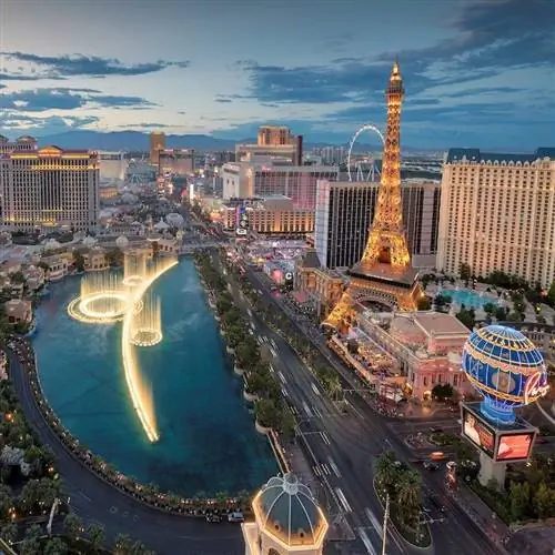 вид с воздуха на Лас-Вегас