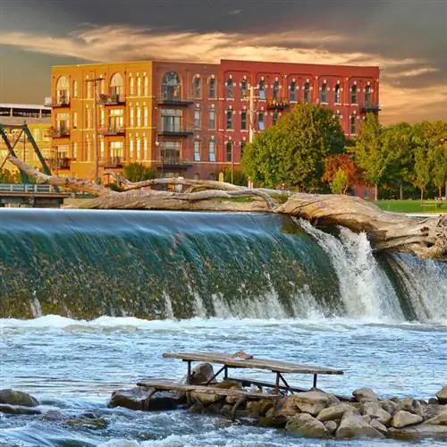 Гранд-Ривер в Гранд-Рапидс, Мичиган