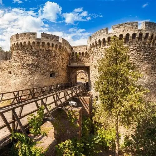 Калемегдан, средневековая крепость в Белграде, столица Сербии, Восточная Европа