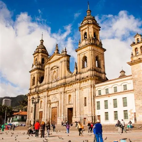 Площадь Боливара в Боготе, Колумбия, Южная Америка