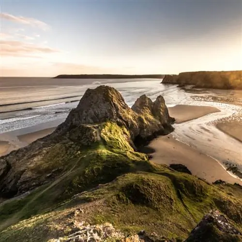 Аэрофотоснимок природы Уэльса, Уэльс, Великобритания, Северо-Западная Европа