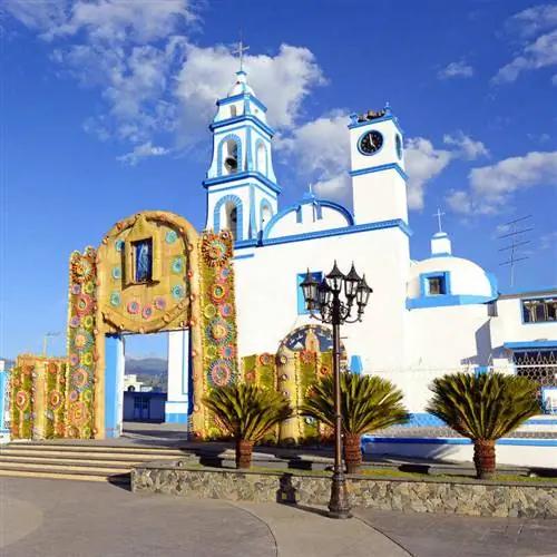Красочная церковь в Веракрусе, Мексиканский залив, Латинская Америка