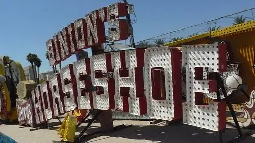 Знак Binion's Horseshoe, Neon Boneyard, Лас-Вегас