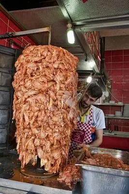 куриный шашлык, приготовленный утром