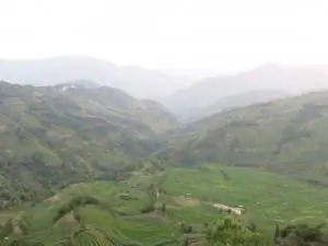 Рисовые террасы Laohuzui Yuanyang Китай