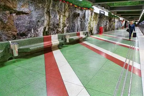 Дизайн метро Стокгольма.