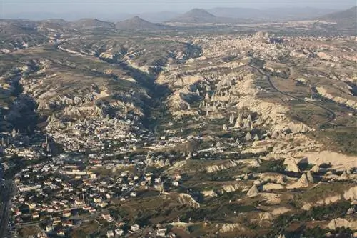 Гереме с полета на воздушном шаре