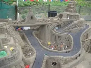 замок из песка Ушака Бич Дурбан