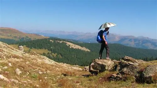 Зонт с видом на CDT в Колорадо