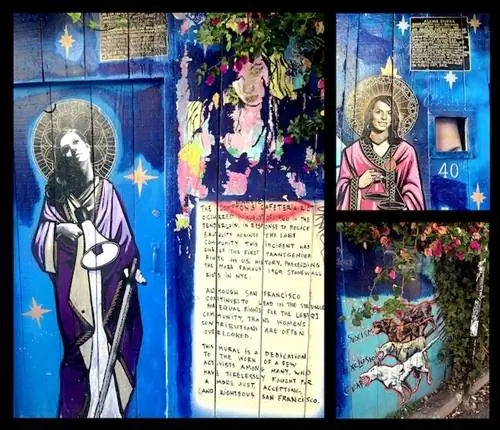 коллаж из росписи о сексуальном равенстве