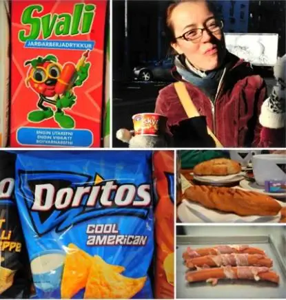 Коллаж продуктового магазина Исландии