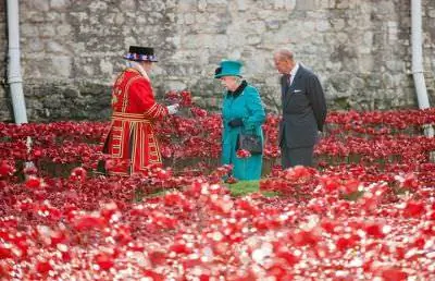 Презентация Йомена Уордера королеве - фото, авторское право, Лондонский Тауэр.