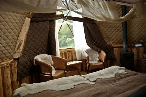 ЭкоКэмп для устойчивого образа жизни среди потрясающего неба Патагонии