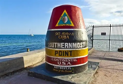 Маркер самой южной точки, Ки-Уэст, США