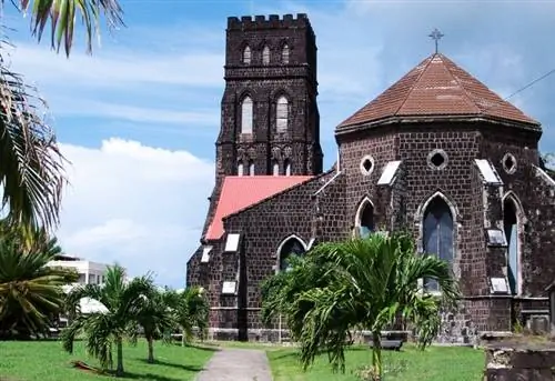 Англиканская церковь Святого Георгия Кайон-стрит Столица Бастера Сент-Китс Карибы.