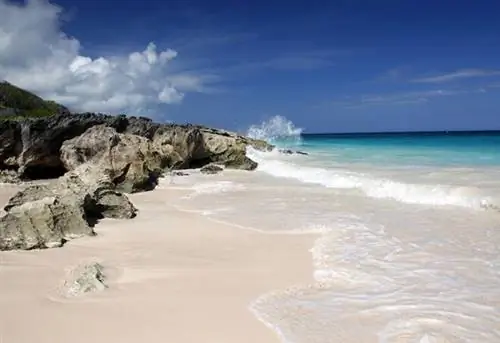 РОЗОВЫЕ ПЕСКИ ЛОКТЕВОГО ПЛЯЖА; ELBOW BEACH, БЕРМУДЫ; 07.15.2009