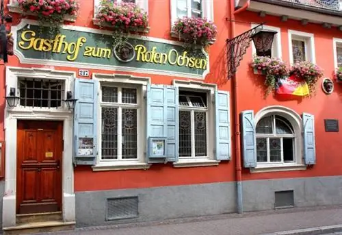 Ресторан Zum Roten Ochsen в Гейдельберге, Германия.