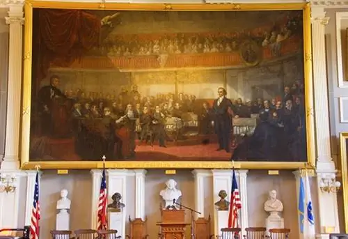 Faneuil Hall, Freedom Trail, Бостонский национальный исторический парк, Бостон, Массачусетс.