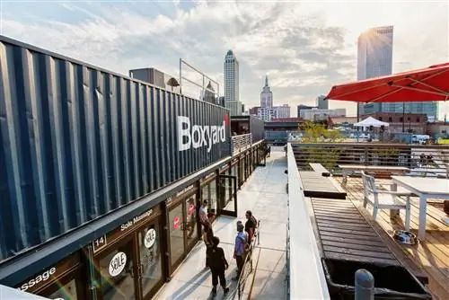 Boxyard был вдохновлен аналогичным лондонским проектом. Boxyard был вдохновлен аналогичным лондонским проектом.