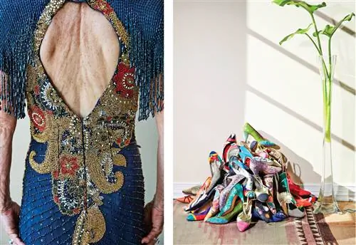 Айрис Антола (слева) путешествовала по миру, собирая по пути одежду, украшения и обувь.