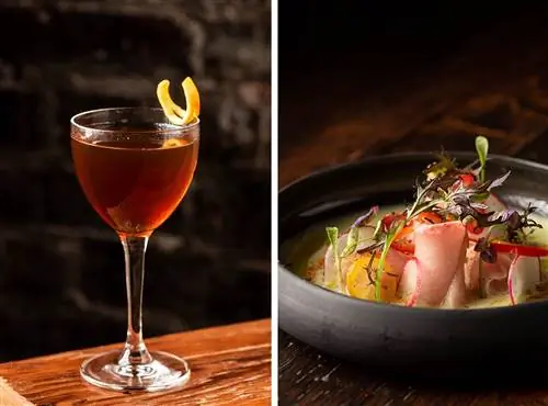 Калифорния и Средиземное море являются источниками вдохновения, которые сообщают укусам Fia, как желтохвост в тигровом молоке.