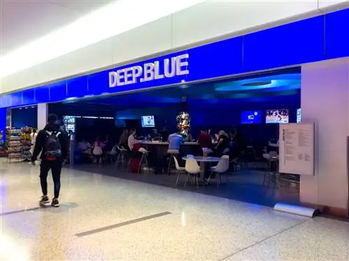 Deep Blue Sushi - отличный вариант японских блюд в Терминале 5 JetBlue в аэропорту Джона Кеннеди. Deep Blue Sushi - отличный вариант японских блюд в Терминале 5 JetBlue в аэропорту Джона Кеннеди.