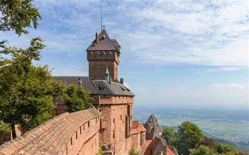 Из Château du Haut-Koenigsbourg вы можете увидеть Шварцвальд в Германии.