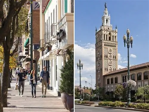 Country Club Plaza известен своей архитектурой в испанском стиле и отличными магазинами.