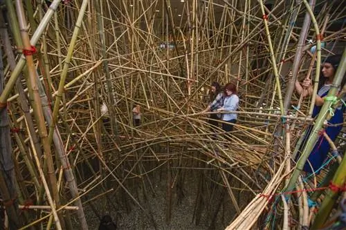 Майк + Дуг Старн, инсталляция «Большой Бамбу» в Музее изящных искусств, Хьюстон.