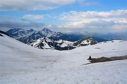 Мы с Дороти ехали по заснеженному склону Коль-де-Фур.