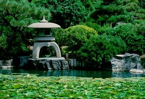 Японский сад Ботанический сад Денвера Денвер Колорадо, США