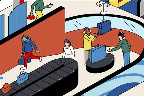 Метки радиочастотной идентификации (RFID) и приложения для отслеживания багажа позволяют сократить количество потерянных багажа в аэропорту.