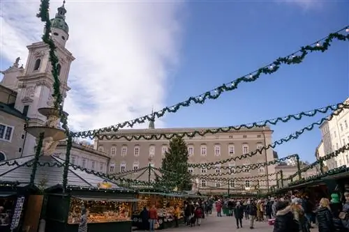 Рынок Christkindl в дневное время