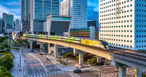 Станция Brightline в центре Майами
