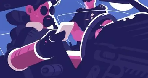 Иллюстрация получения билета водителем