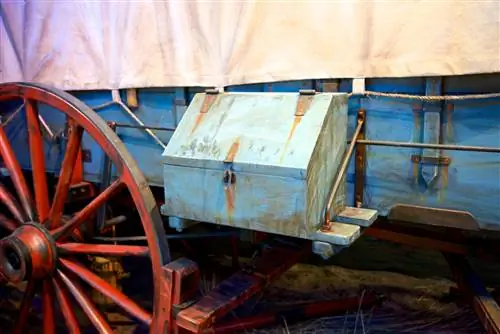 Воссоздание крытого фургона в Элко, Невада.