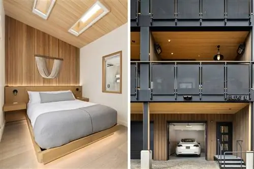 Интерьер таунхаусов в отеле Desolation и вид на гараж