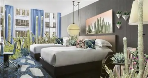 Выберите комнатные растения для своей комнаты во всплывающем окне этого отеля