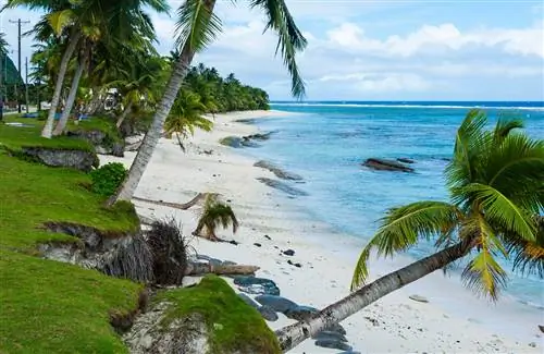 Пляж Офу - один из самых узнаваемых пляжей Национального парка Американского Самоа.